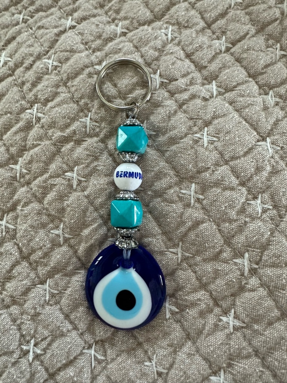 Bermuda Keychain - Blue & Turquoise NWOT